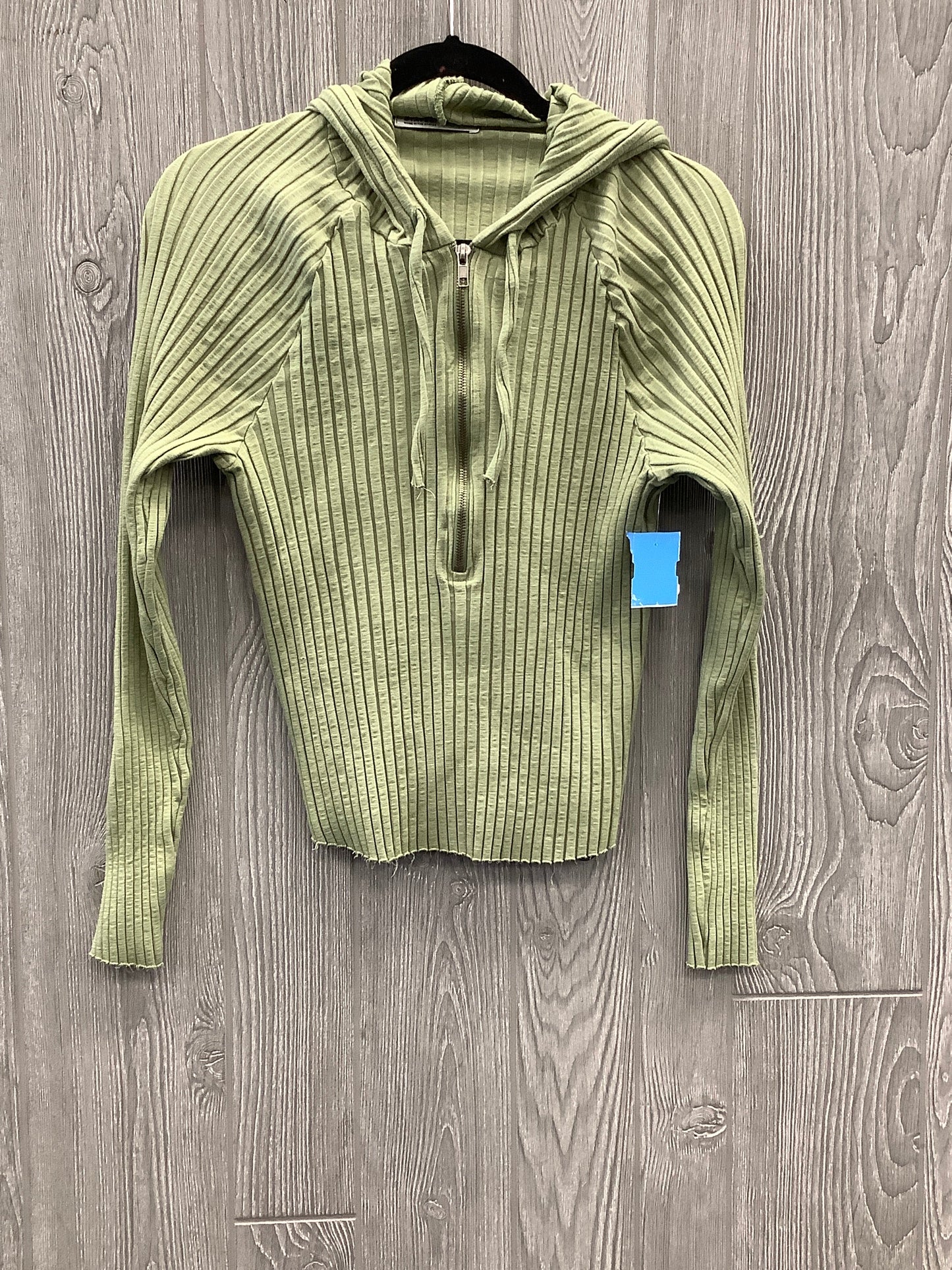 Sweatshirt Hoodie By Stateside In Green, Size: M