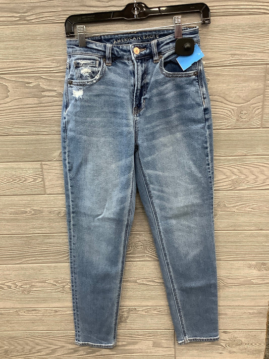 Jeans Straight By American Eagle In Blue, Size: 0