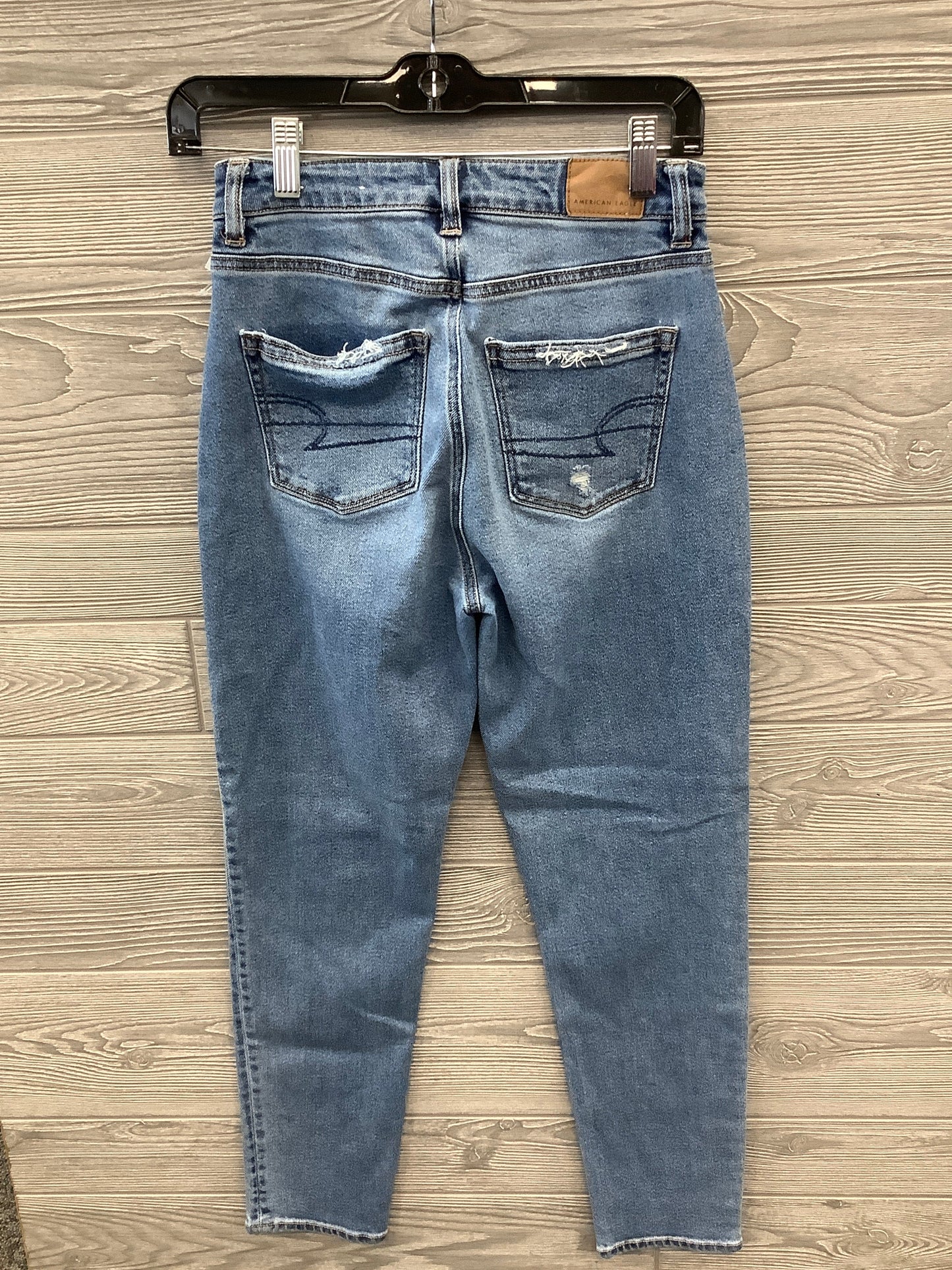 Jeans Straight By American Eagle In Blue, Size: 0