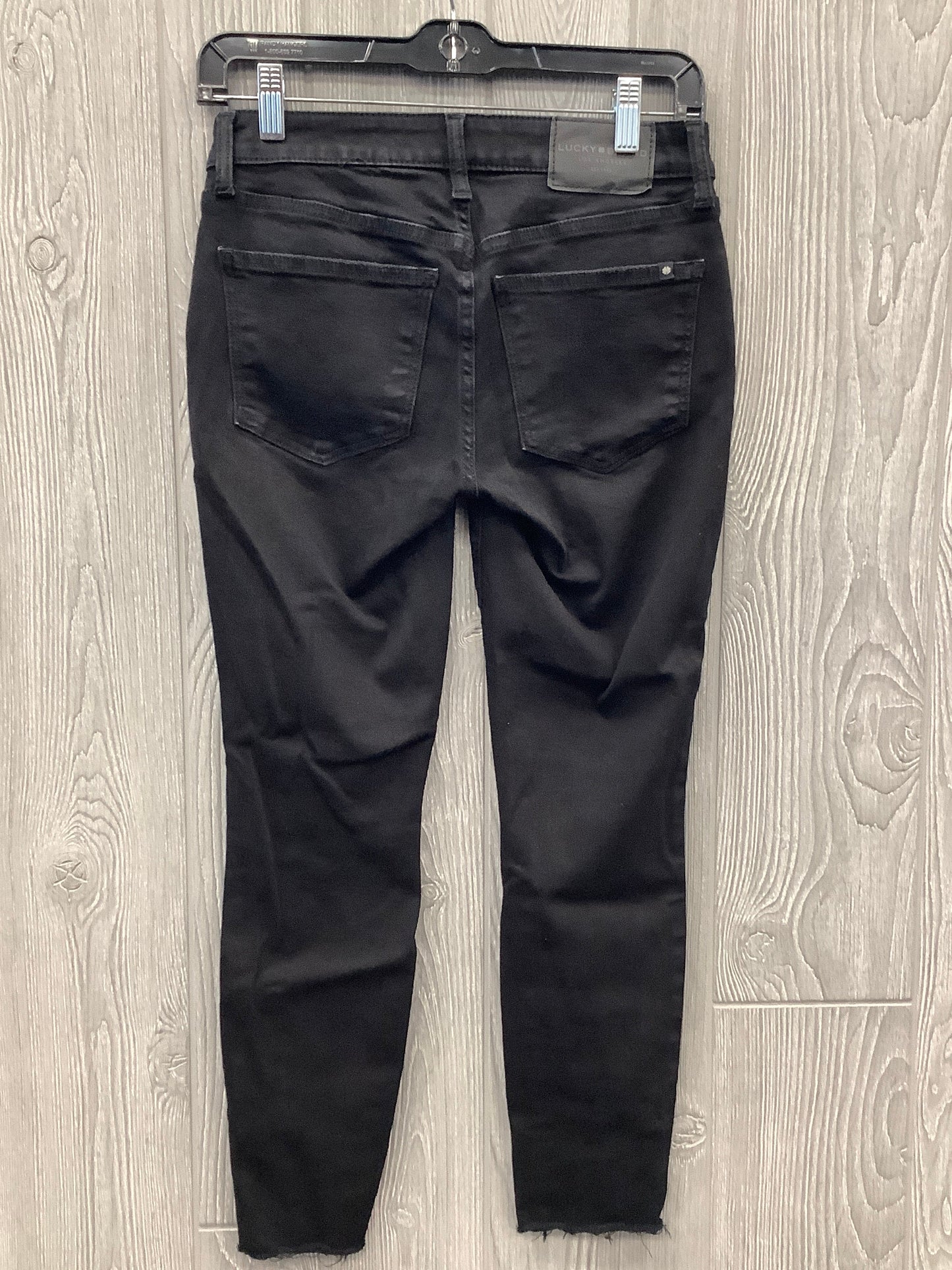 Jeans Skinny By Lucky Brand In Black, Size: 4