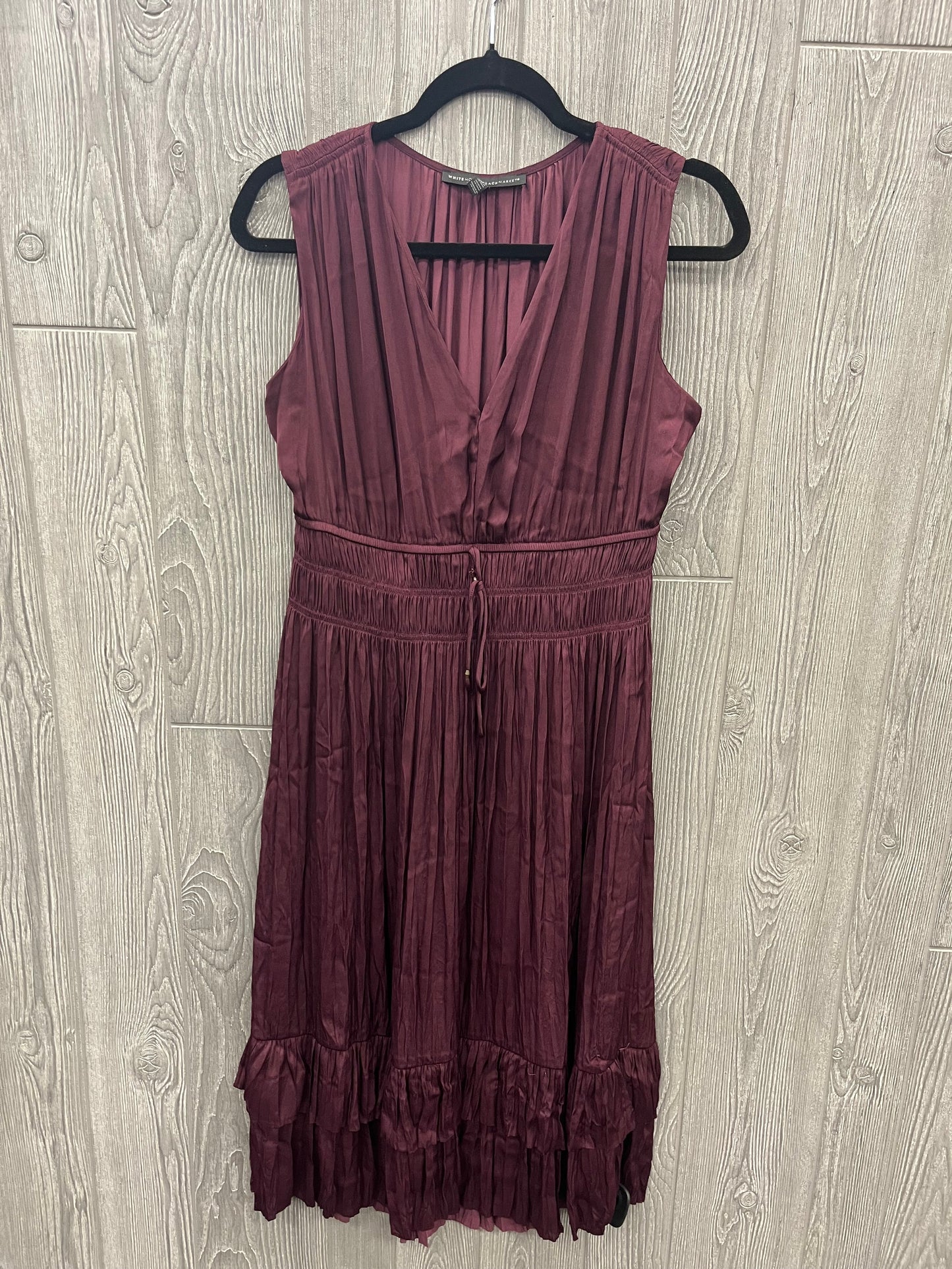 Dress Casual Midi By White House Black Market In Purple, Size: S