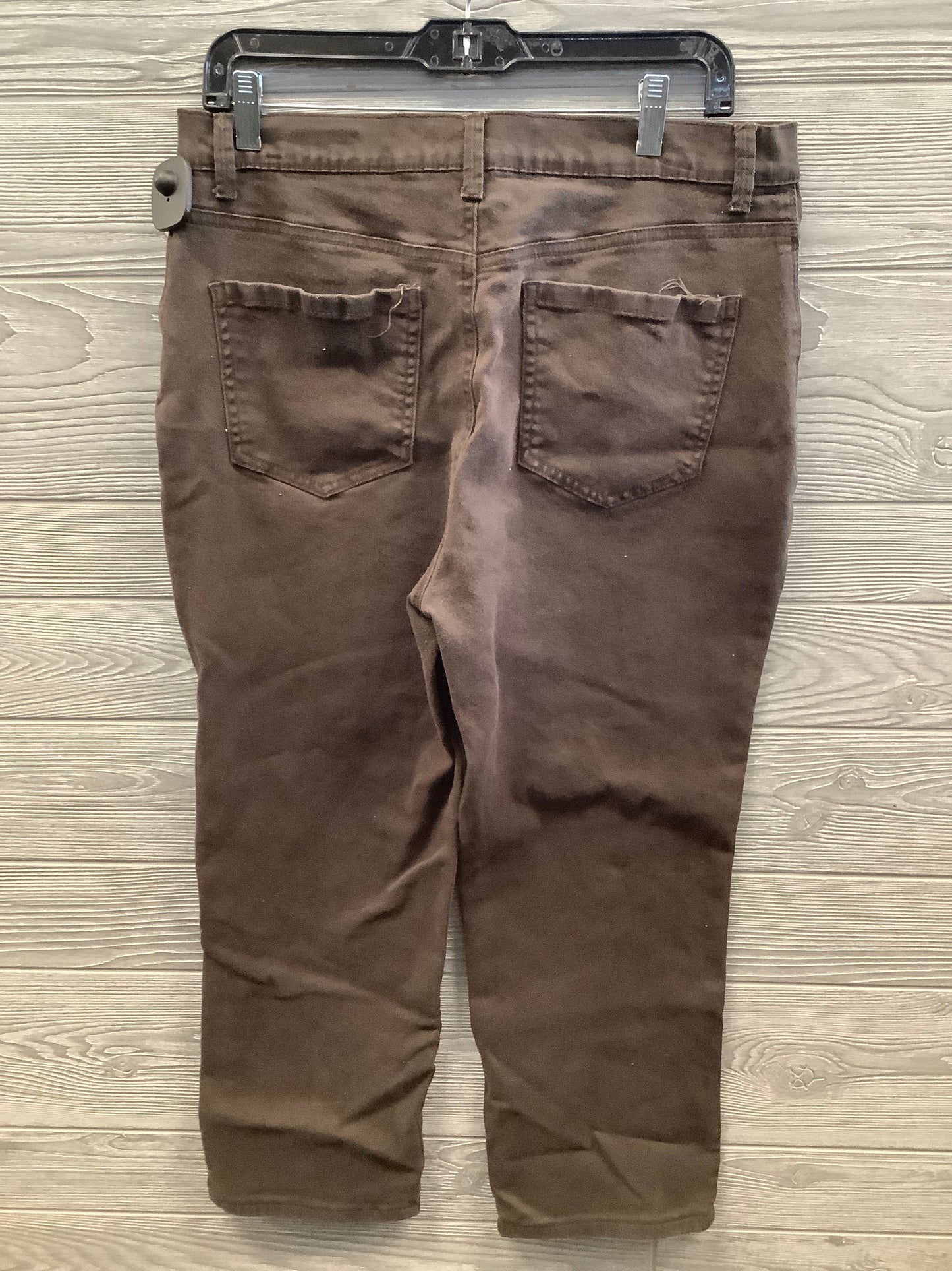 Jeans Straight By Gloria Vanderbilt In Brown, Size: 14p