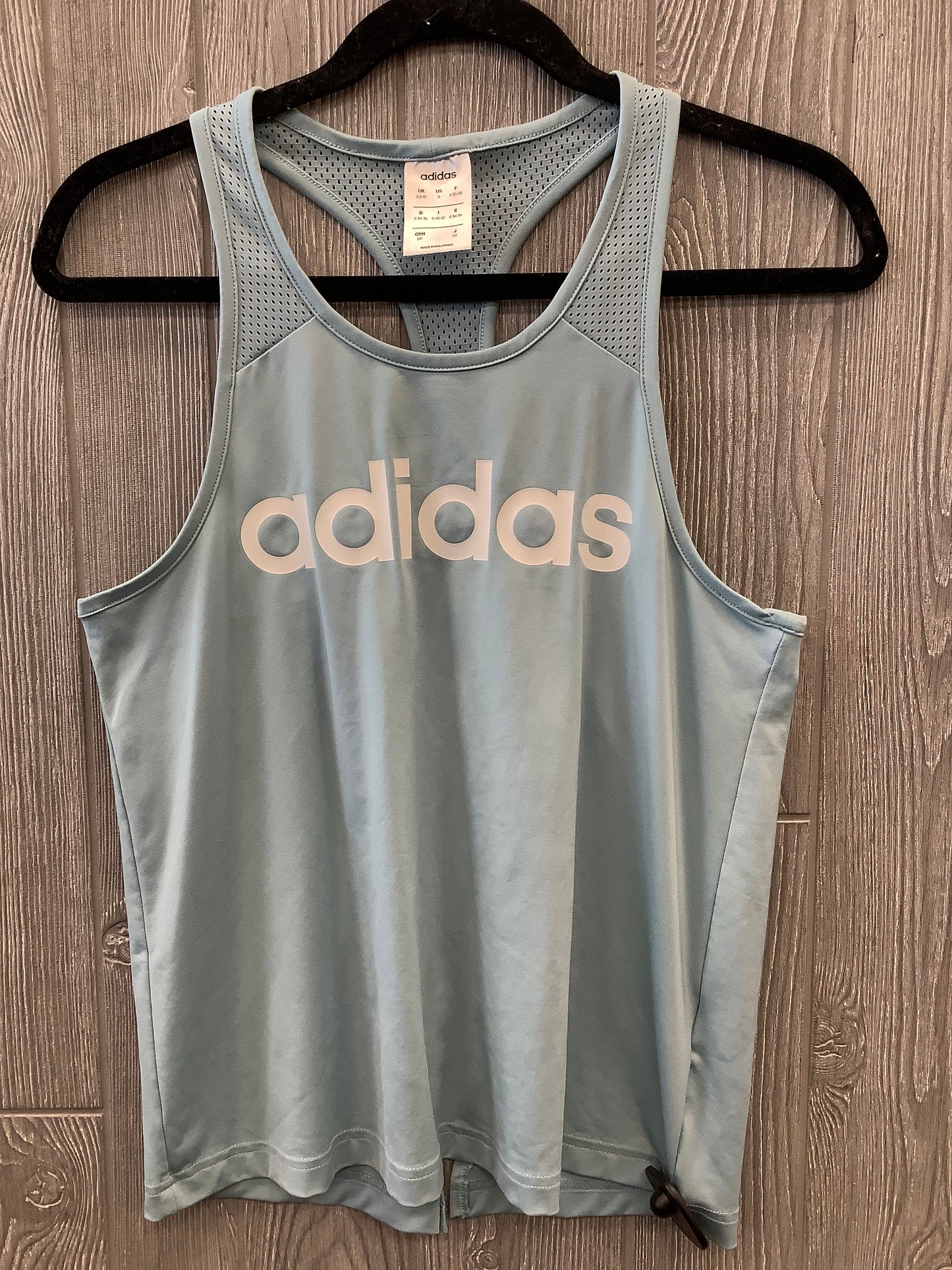 Athletic Tank Top By Adidas In Blue, Size: S