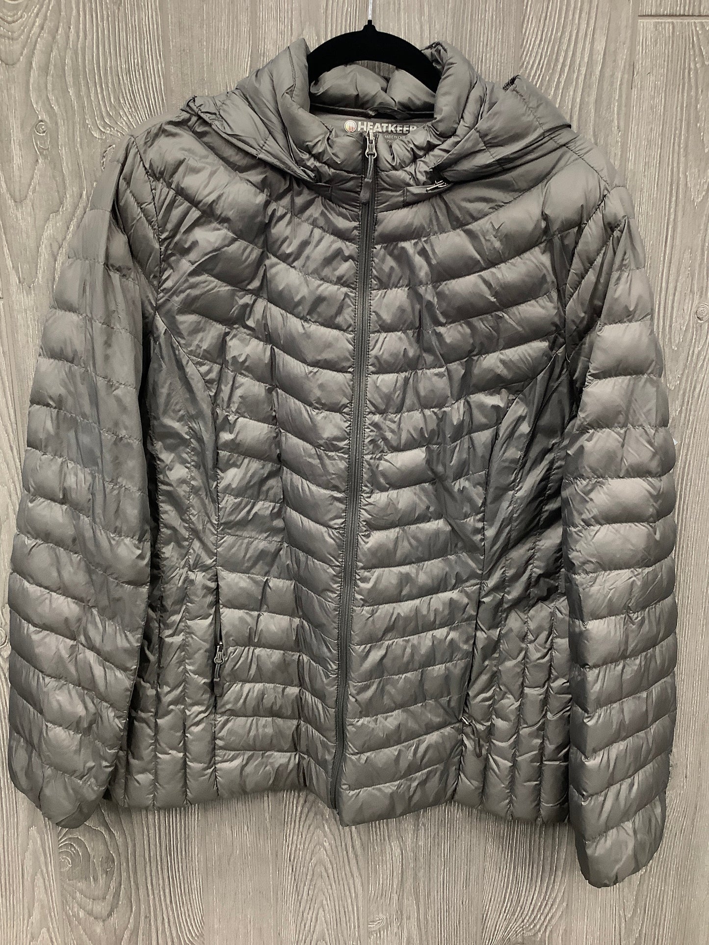 Coat Puffer & Quilted By Clothes Mentor In Grey, Size: Xl