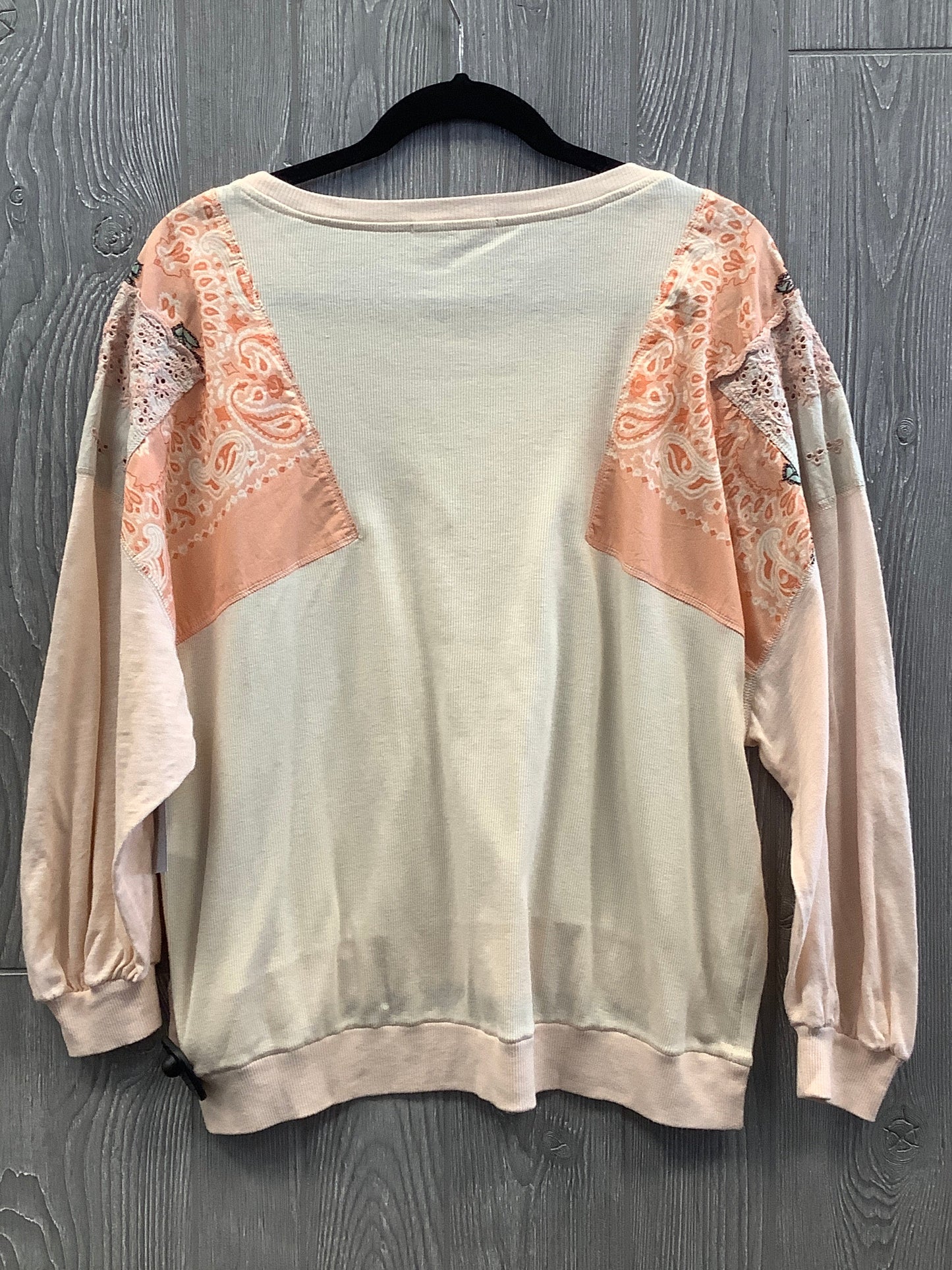 Top Long Sleeve By We The Free In Orange, Size: Xs