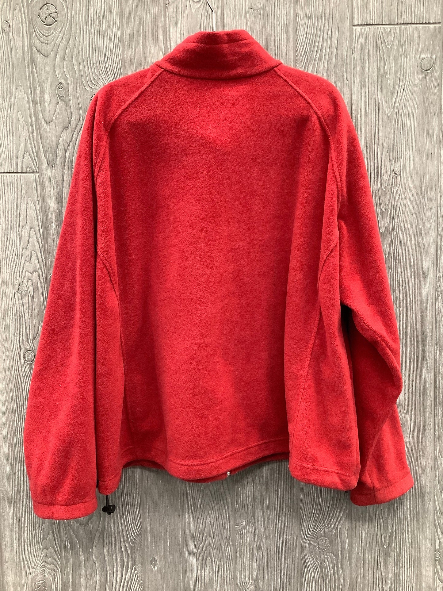 Jacket Fleece By Columbia In Red, Size: 3x