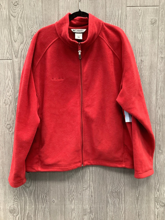 Jacket Fleece By Columbia In Red, Size: 3x