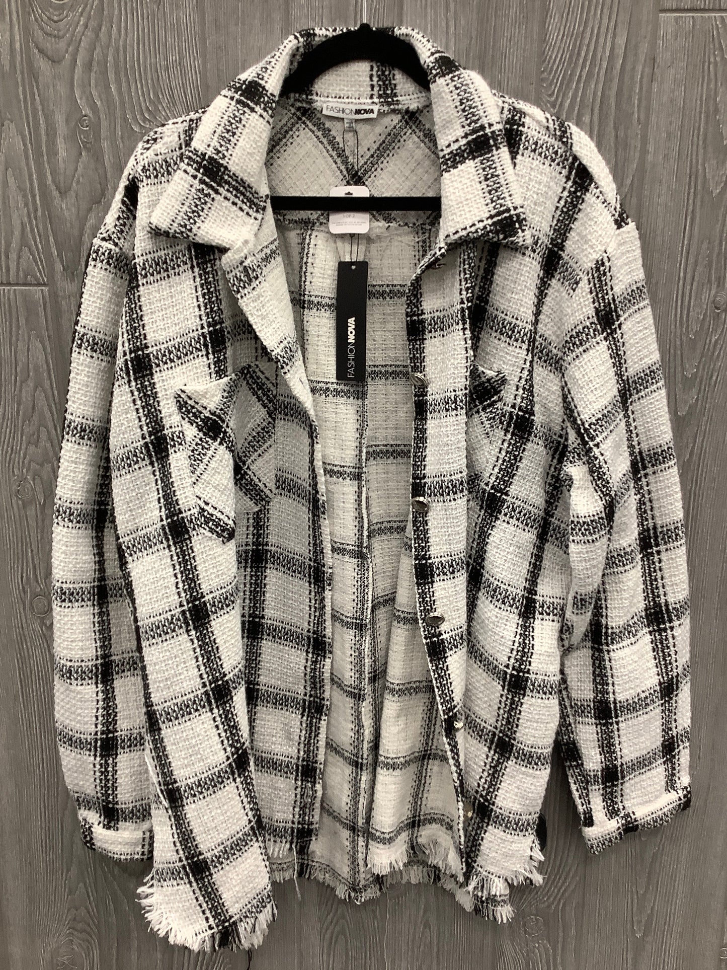 Jacket Shirt By Fashion Nova In Plaid Pattern, Size: 2x