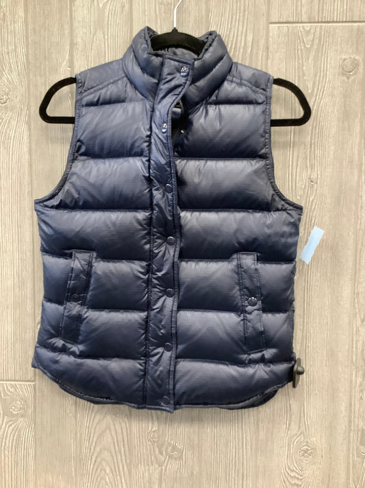 Vest Puffer & Quilted By J. Crew In Blue, Size: Xs