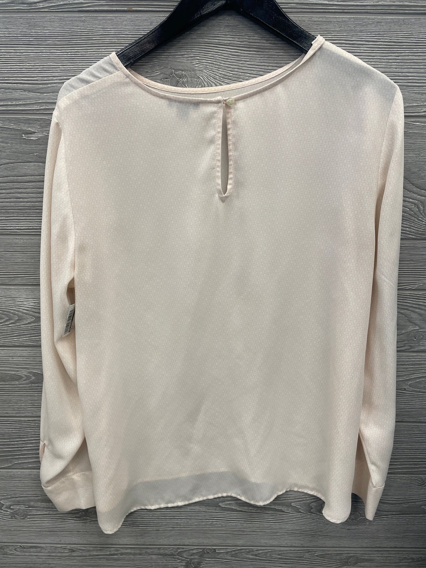 Top Long Sleeve By Ann Taylor In Peach, Size: L