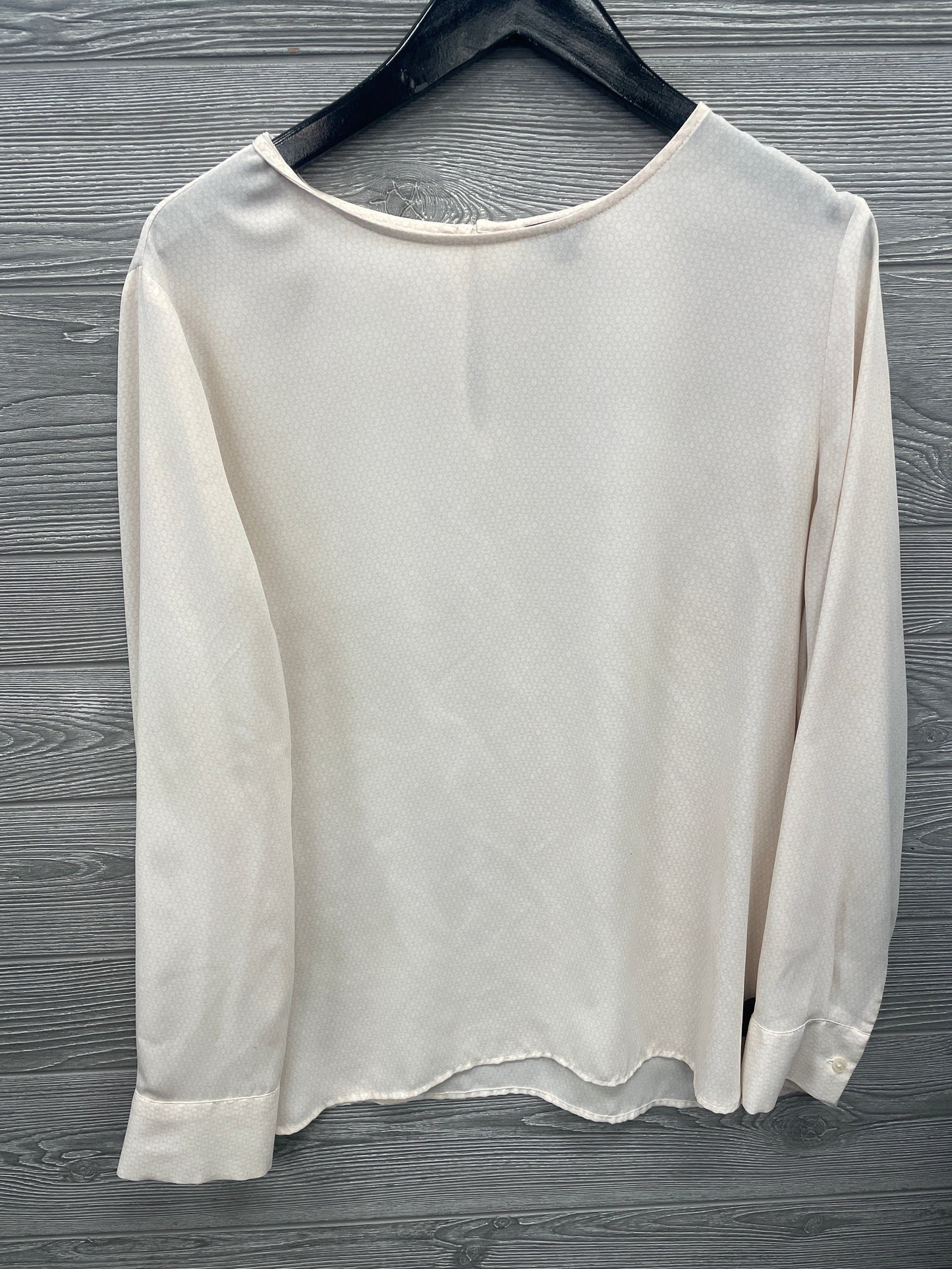 Top Long Sleeve By Ann Taylor In Peach, Size: L