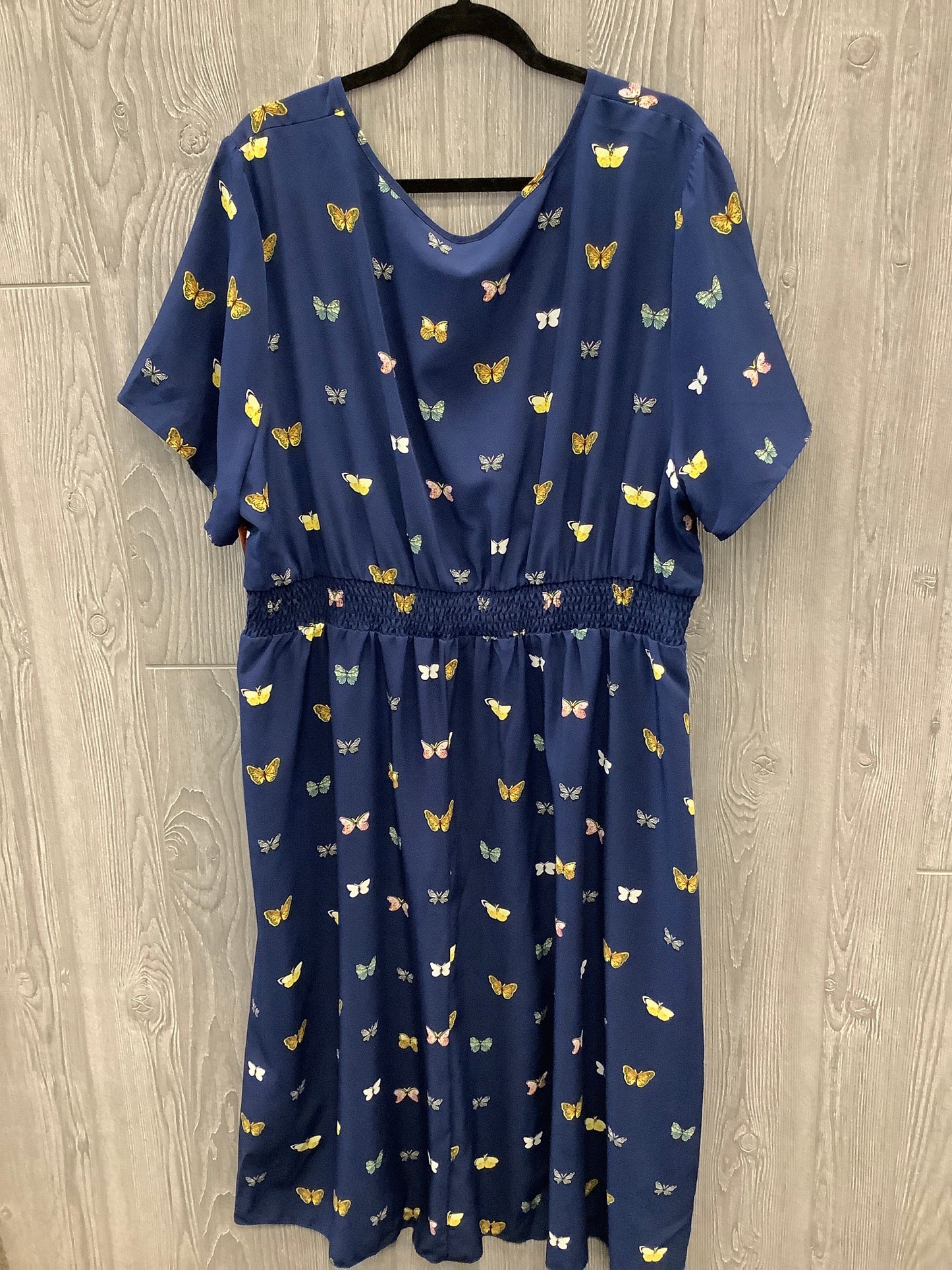 Dress Casual Midi By Shein In Blue, Size: 4x