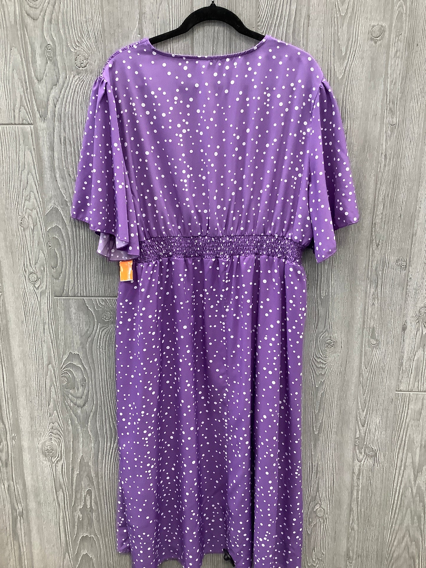 Dress Casual Midi By Shein In Polkadot Pattern, Size: 4x