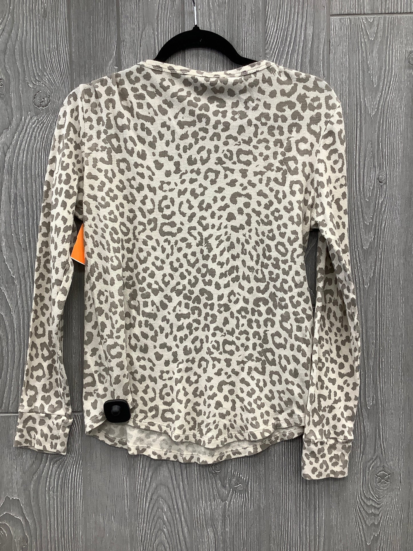 Top Long Sleeve By Lucky Brand In Animal Print, Size: L