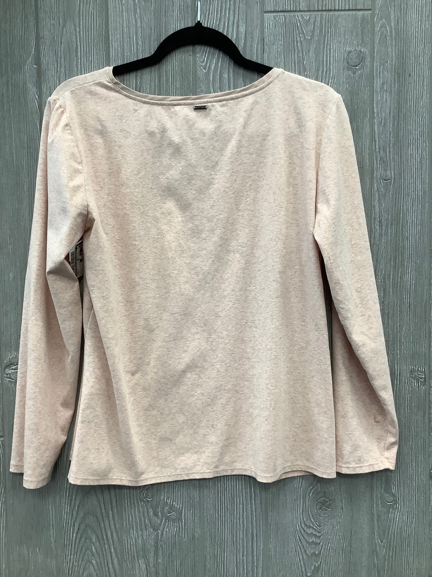 Top Long Sleeve By White House Black Market In Pink, Size: L