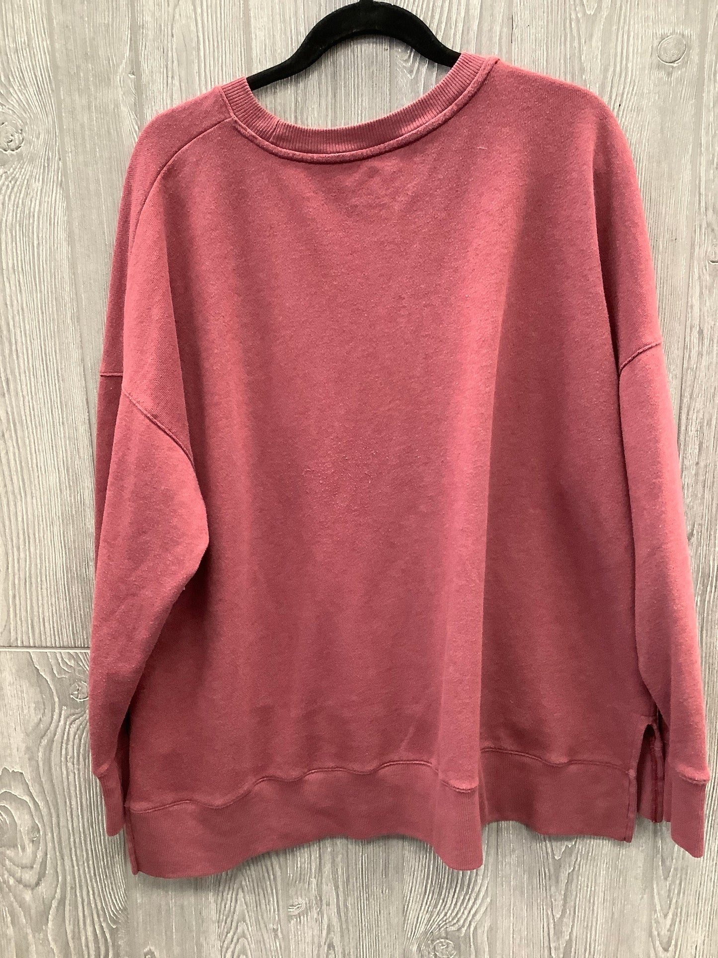 Top Long Sleeve By Time And Tru In Red, Size: 3x