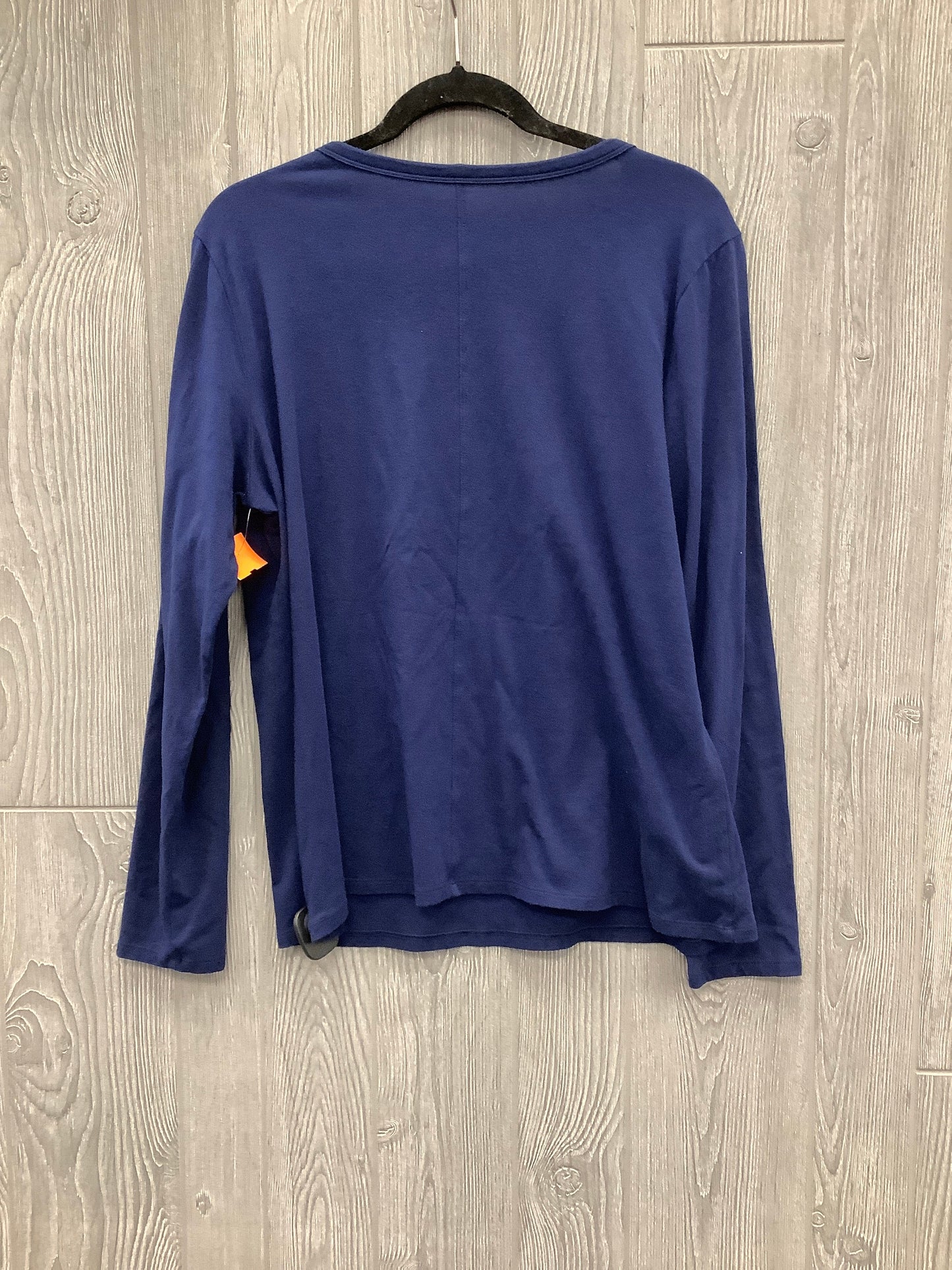 Top Long Sleeve Basic By Ana In Blue, Size: Xl