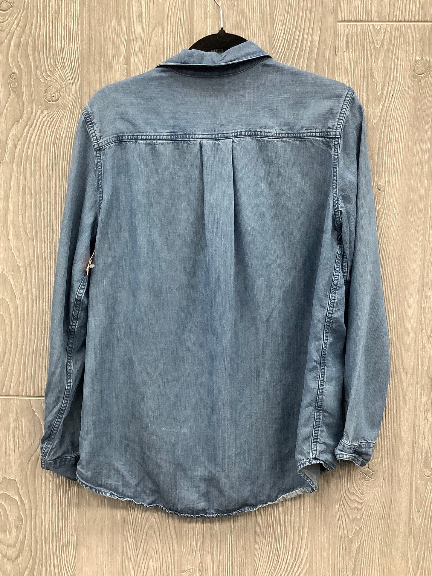 Top Long Sleeve By Eddie Bauer In Blue, Size: L