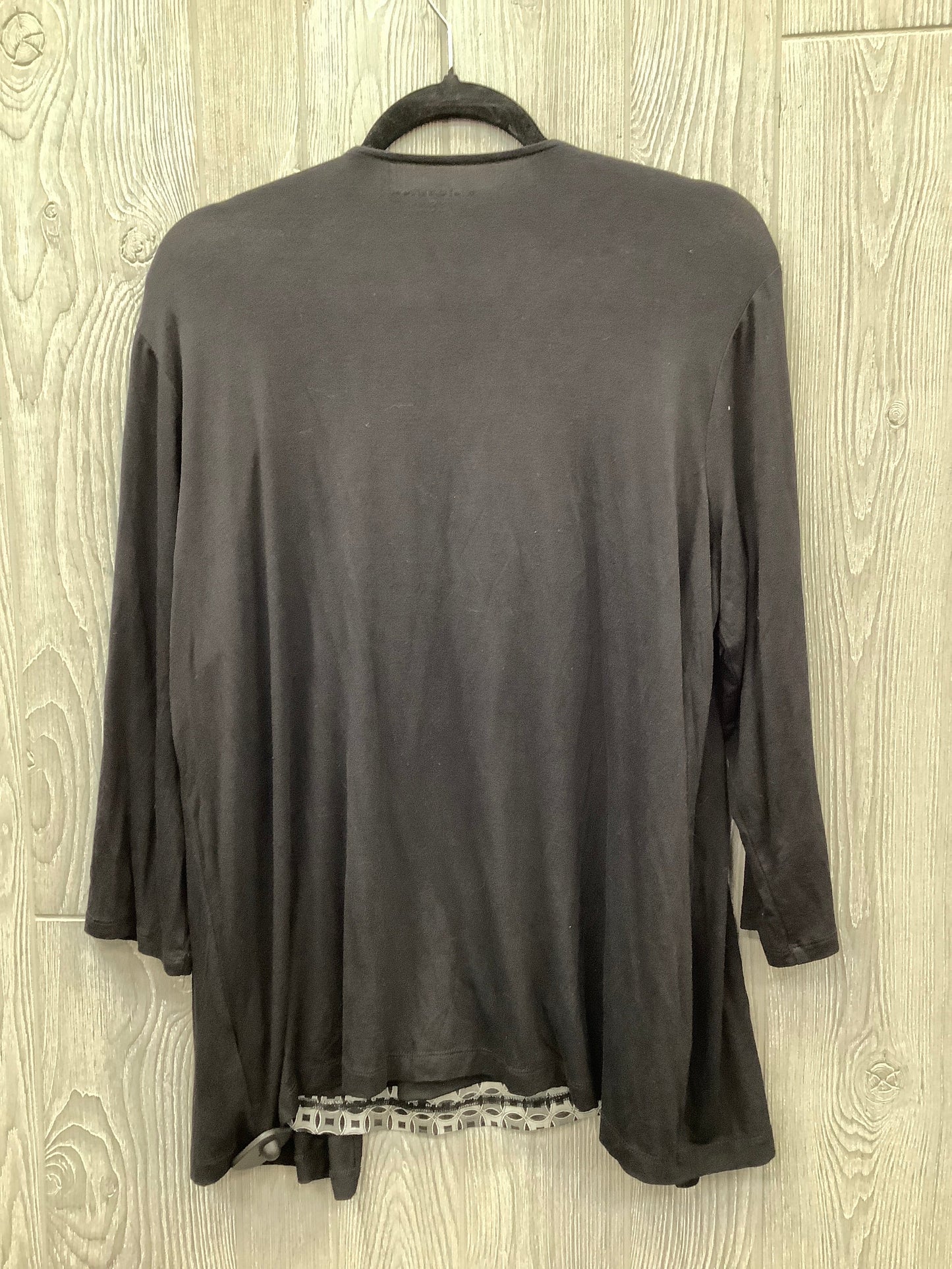 Top Long Sleeve By Croft And Barrow In Black, Size: Xl