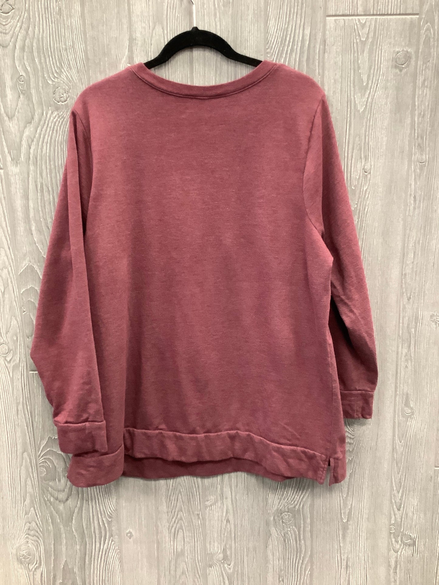 Top Long Sleeve By Lane Bryant In Red, Size: Xxl