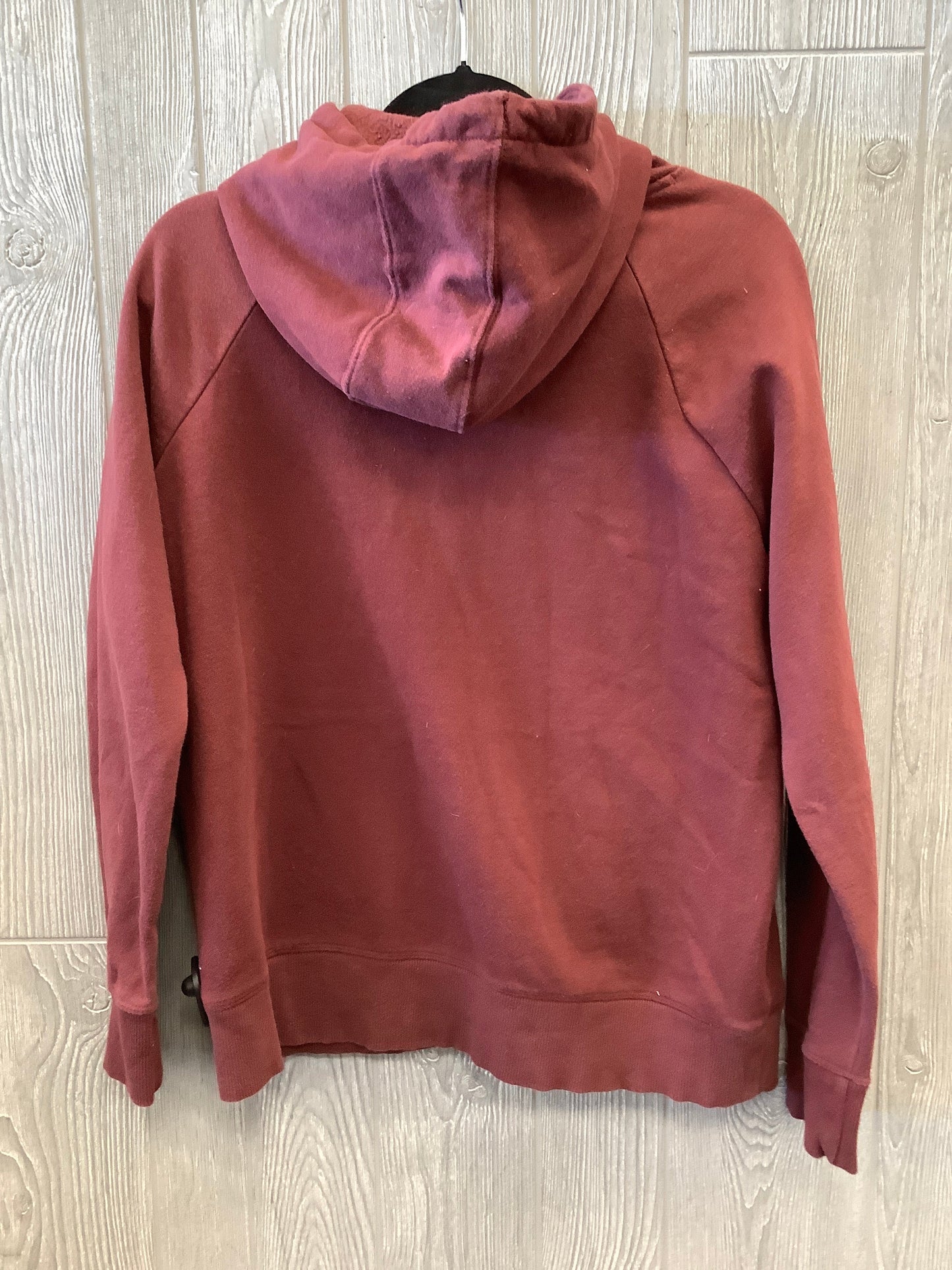 Athletic Sweatshirt Hoodie By Under Armour In Red, Size: M