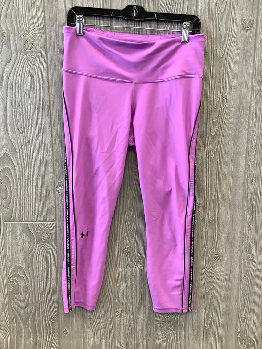 Athletic Leggings By Under Armour In Purple, Size: L