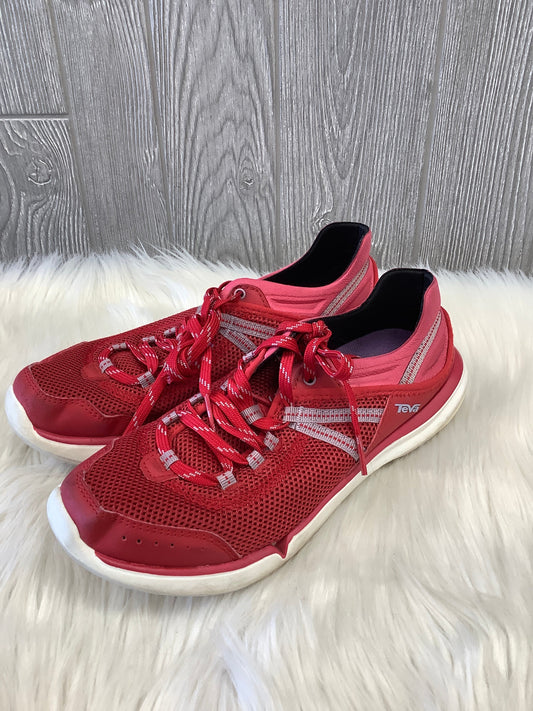 Shoes Athletic By Teva In Red, Size: 7.5