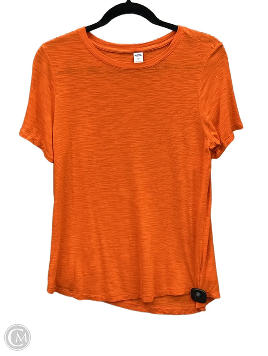 Top Short Sleeve Basic By Old Navy In Orange, Size: S