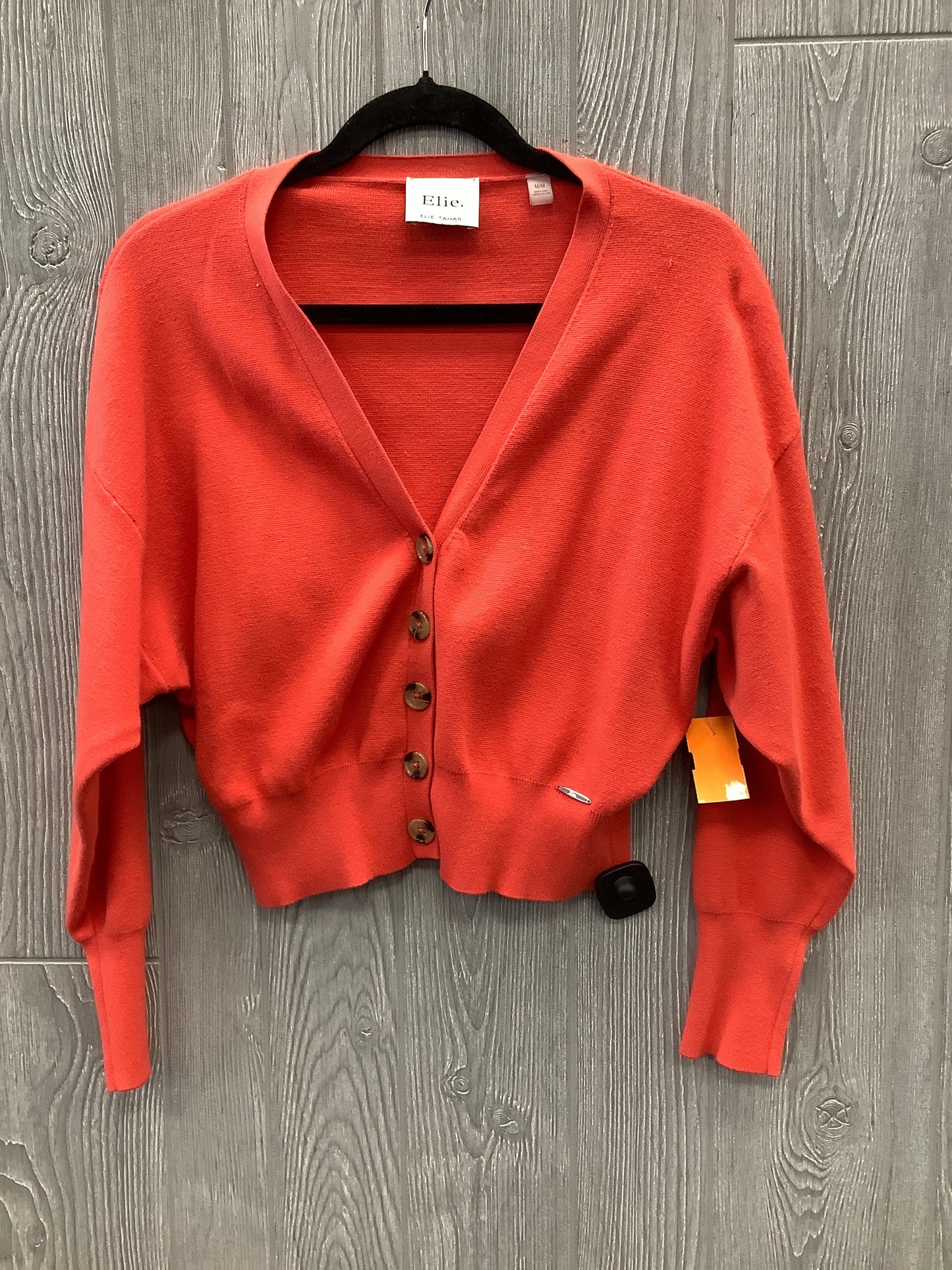 Cardigan By Elie Tahari In Orange, Size: M