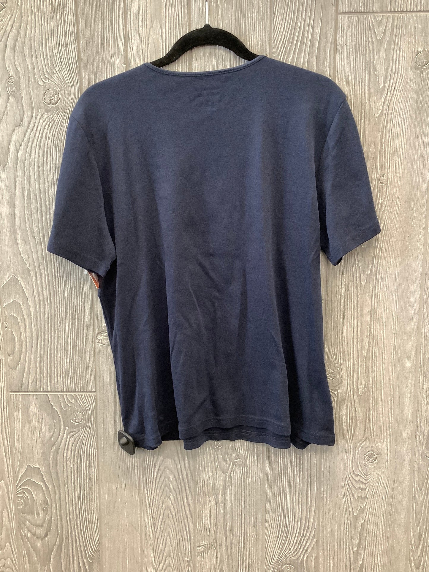 Top Short Sleeve Basic By Christopher And Banks In Blue, Size: Xl