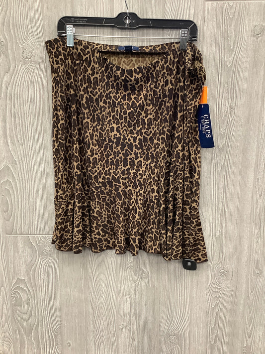 Skirt Midi By Chaps In Animal Print, Size: Xl