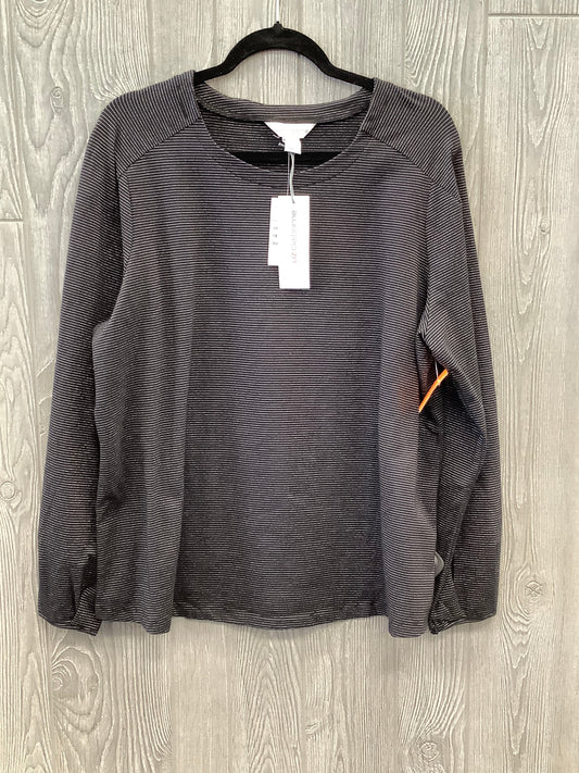 Top Long Sleeve By Liz Claiborne In Black, Size: 1x