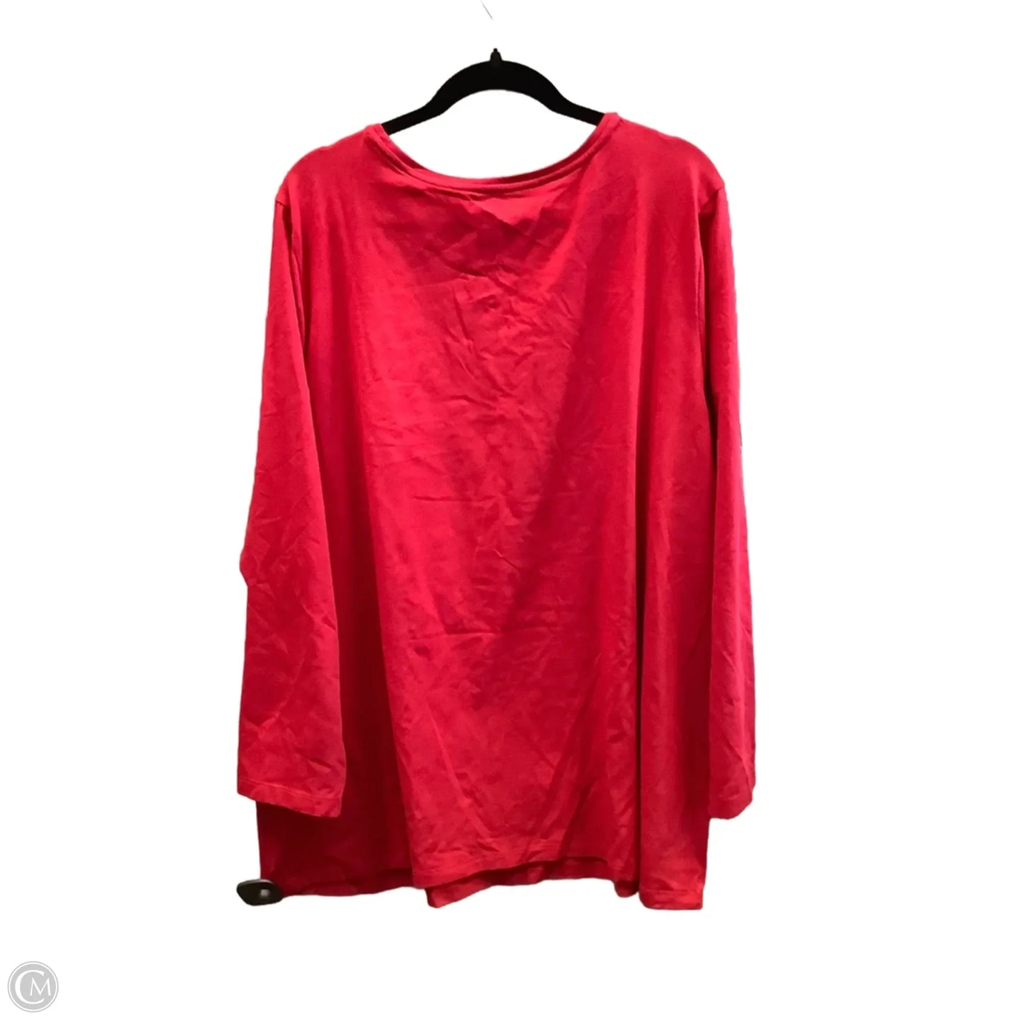 Top Long Sleeve By Catherines In Red, Size: 2x