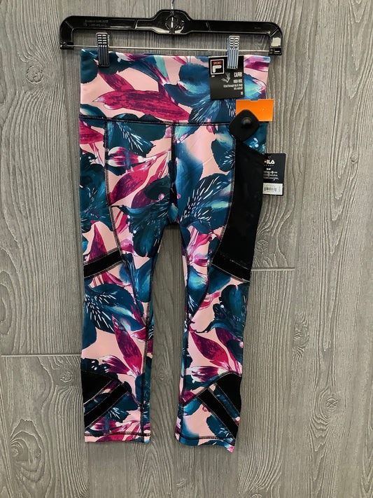 Athletic Capris By Fila In Floral Print, Size: Xs