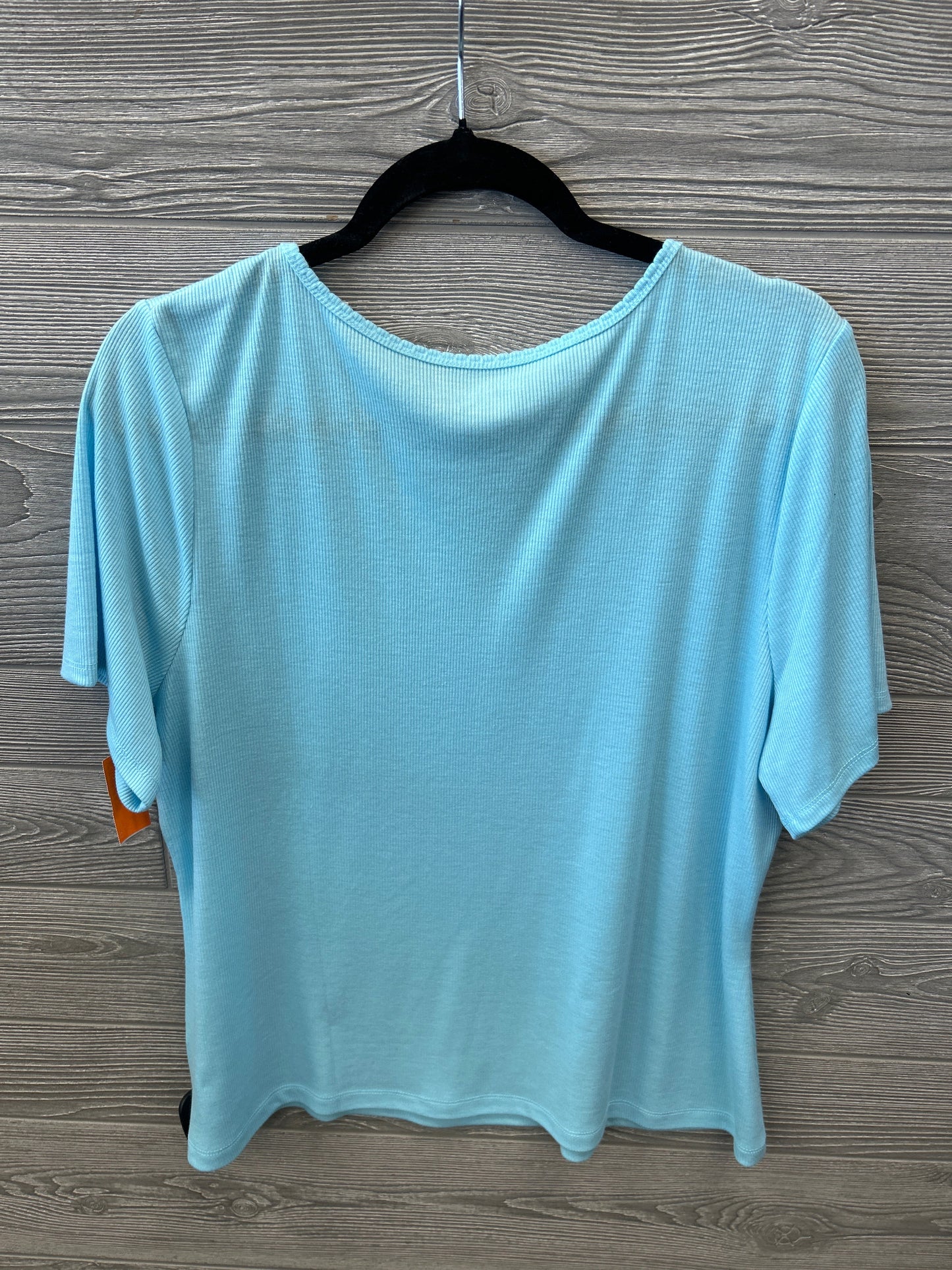 Top Short Sleeve By Lane Bryant In Blue, Size: Xxl