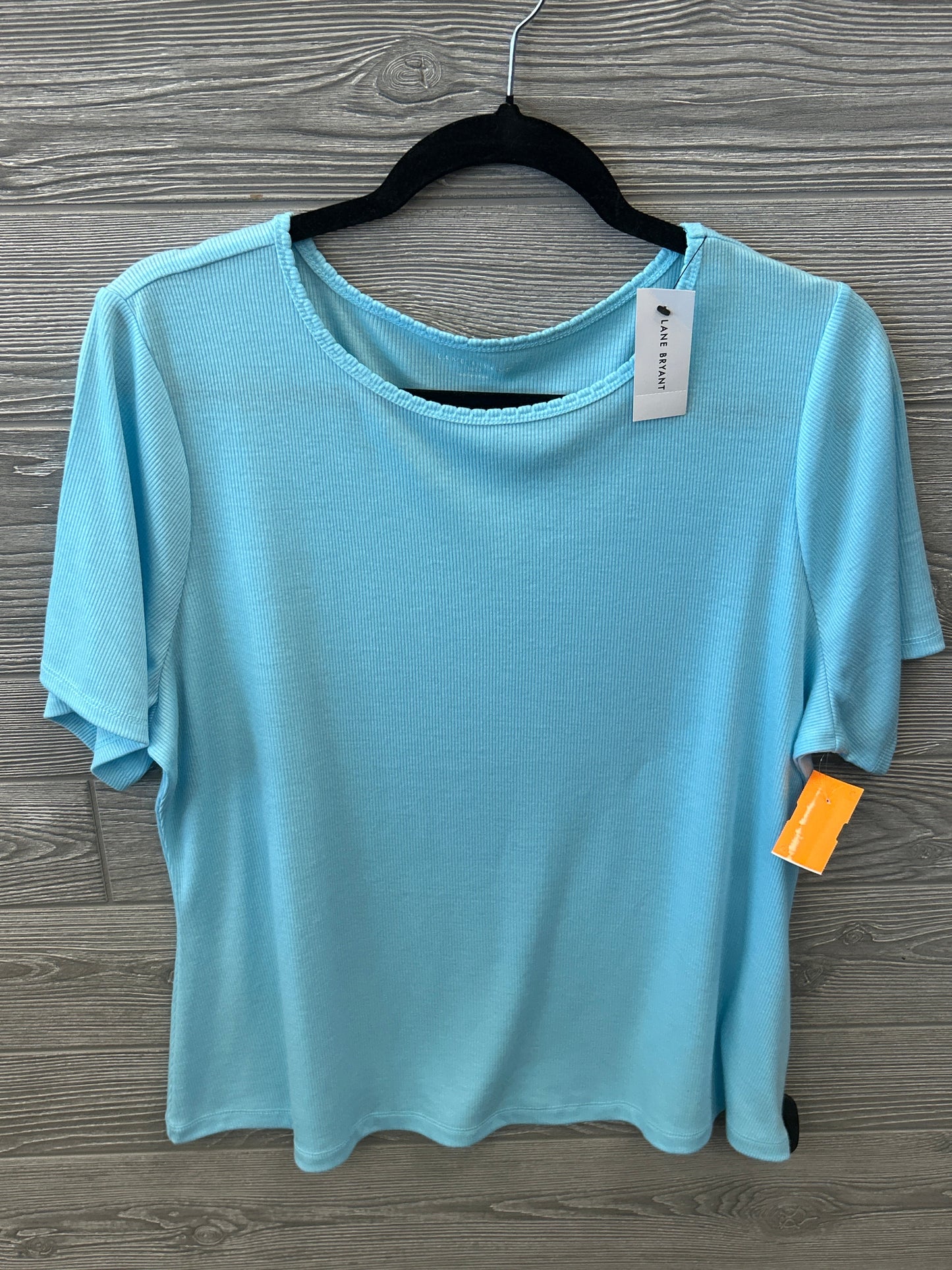 Top Short Sleeve By Lane Bryant In Blue, Size: Xxl