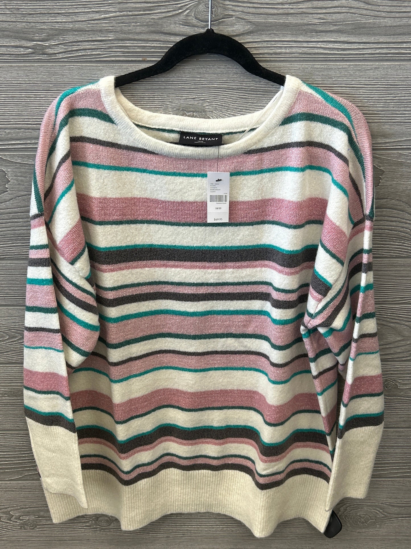 Sweater By Lane Bryant In Striped Pattern, Size: Xxl