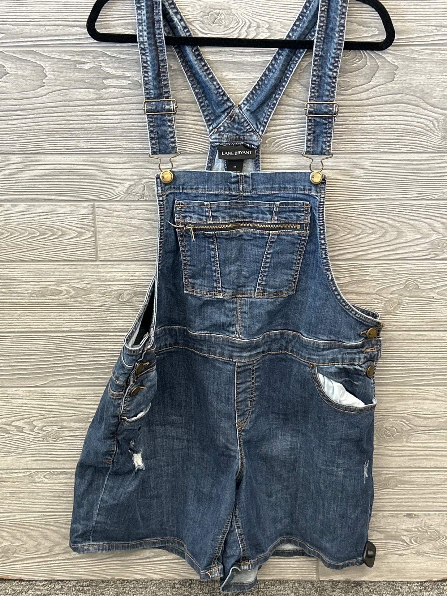 Shortalls By Lane Bryant In Blue, Size: 2x