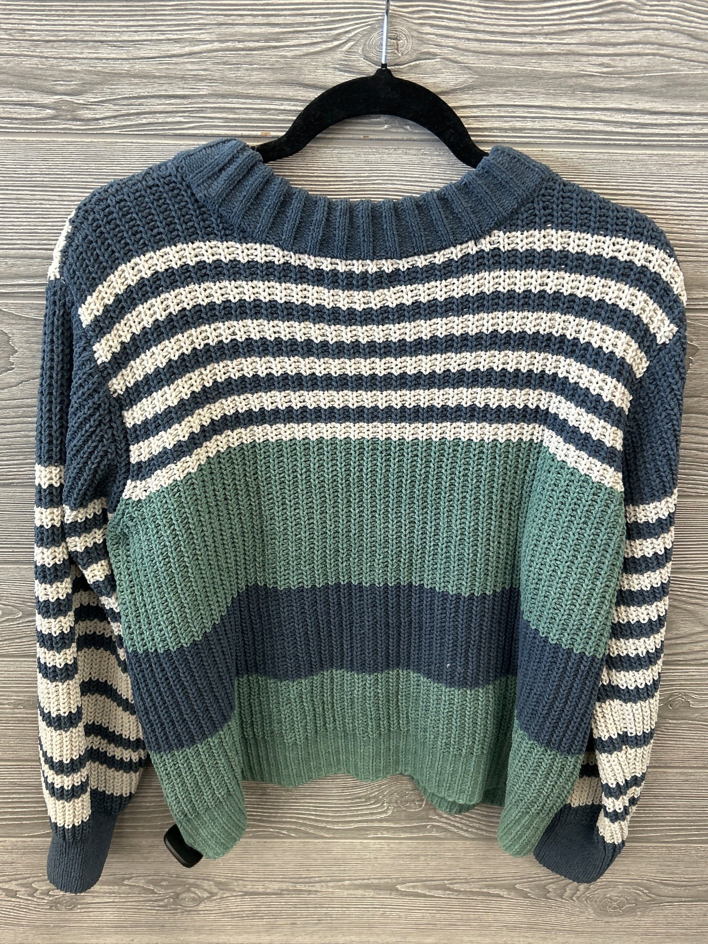 Sweater By Maurices In Blue & Green, Size: L