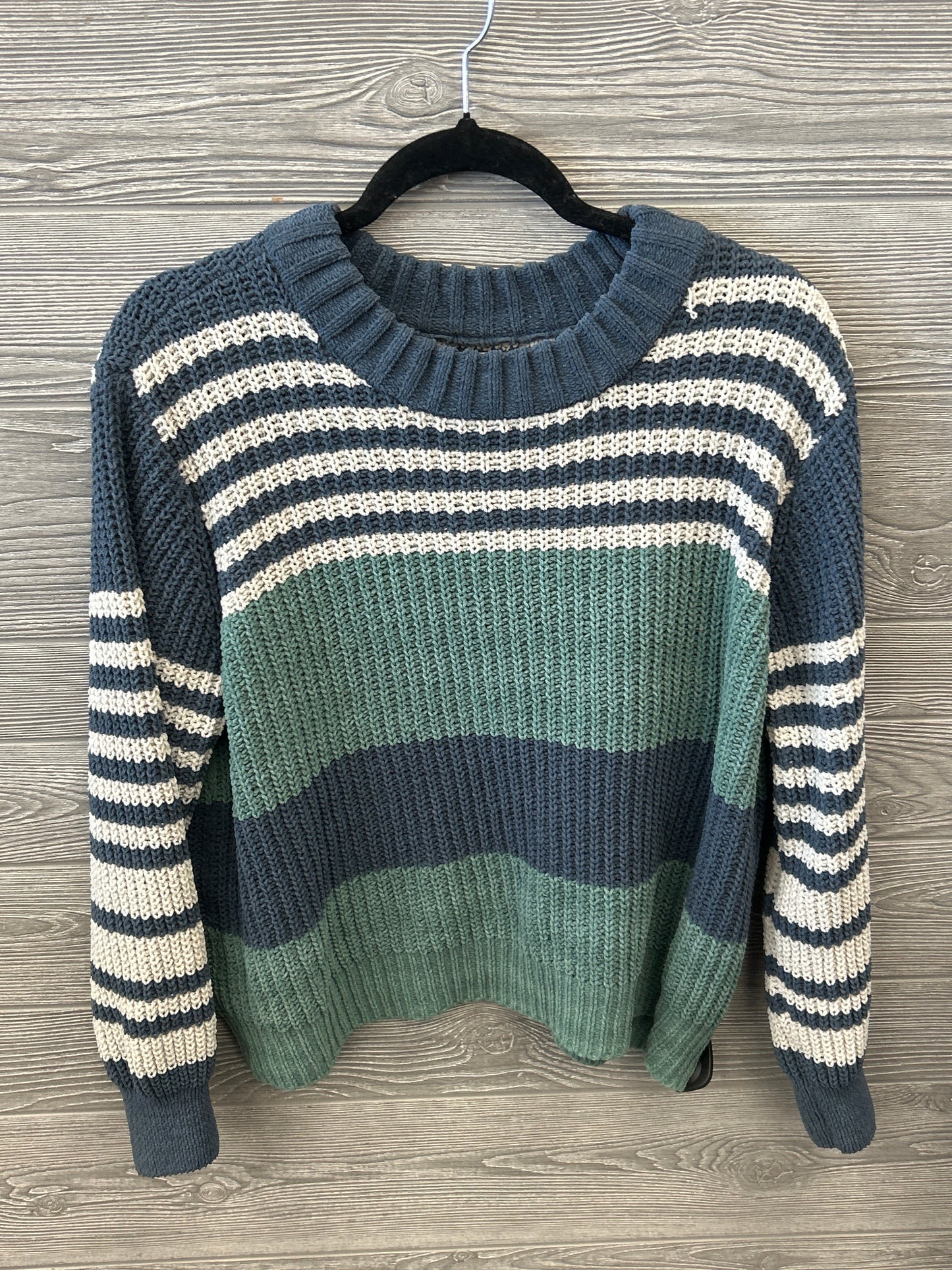 Sweater By Maurices In Blue & Green, Size: L