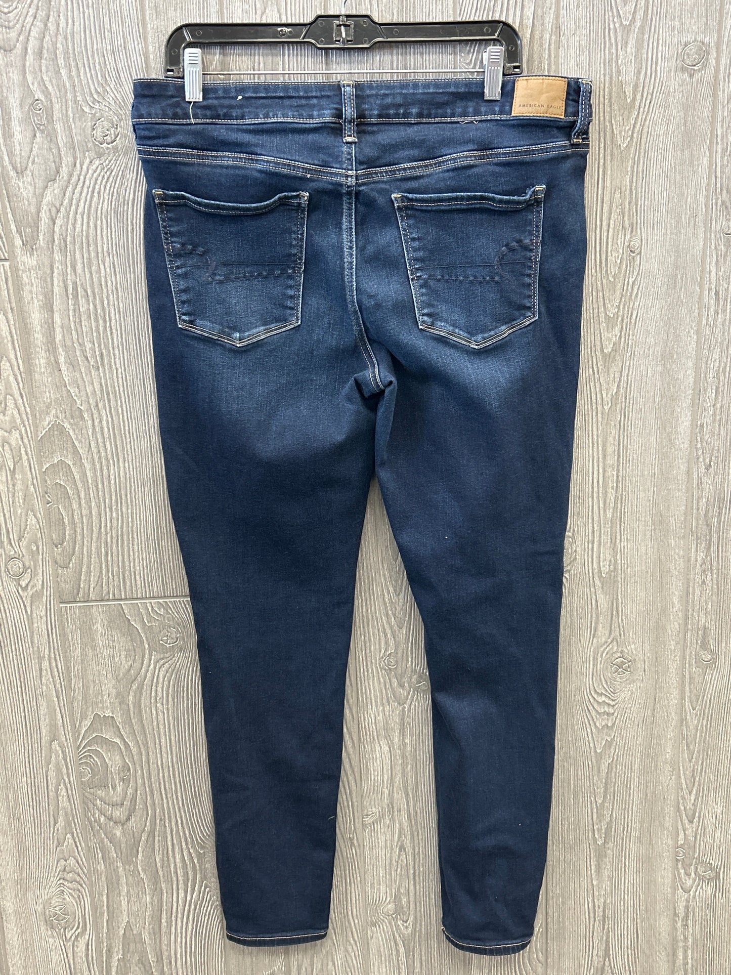 Jeans Skinny By American Eagle In Blue, Size: 16