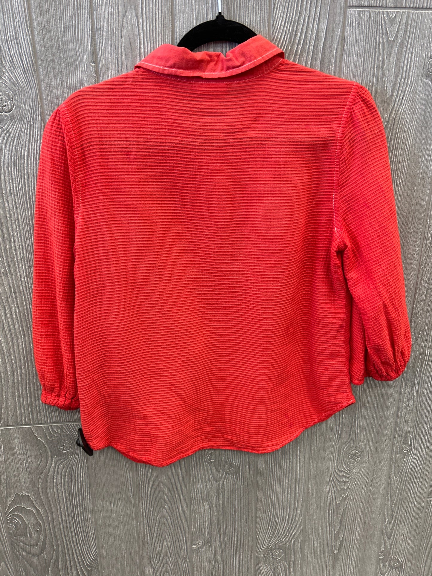 Top Long Sleeve By Liz Claiborne In Red, Size: S