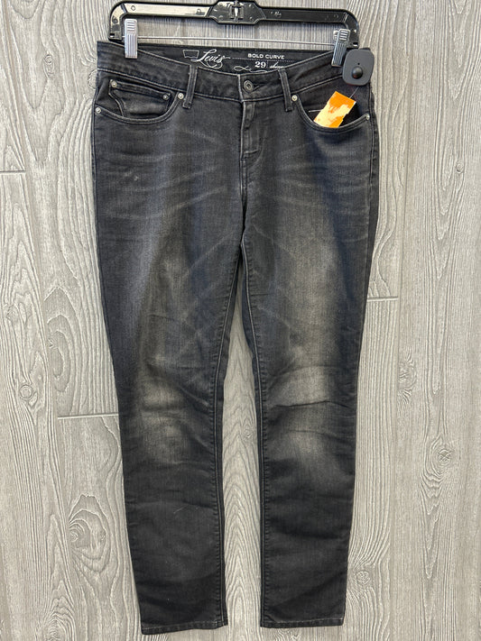 Jeans Skinny By Levis In Black, Size: 8