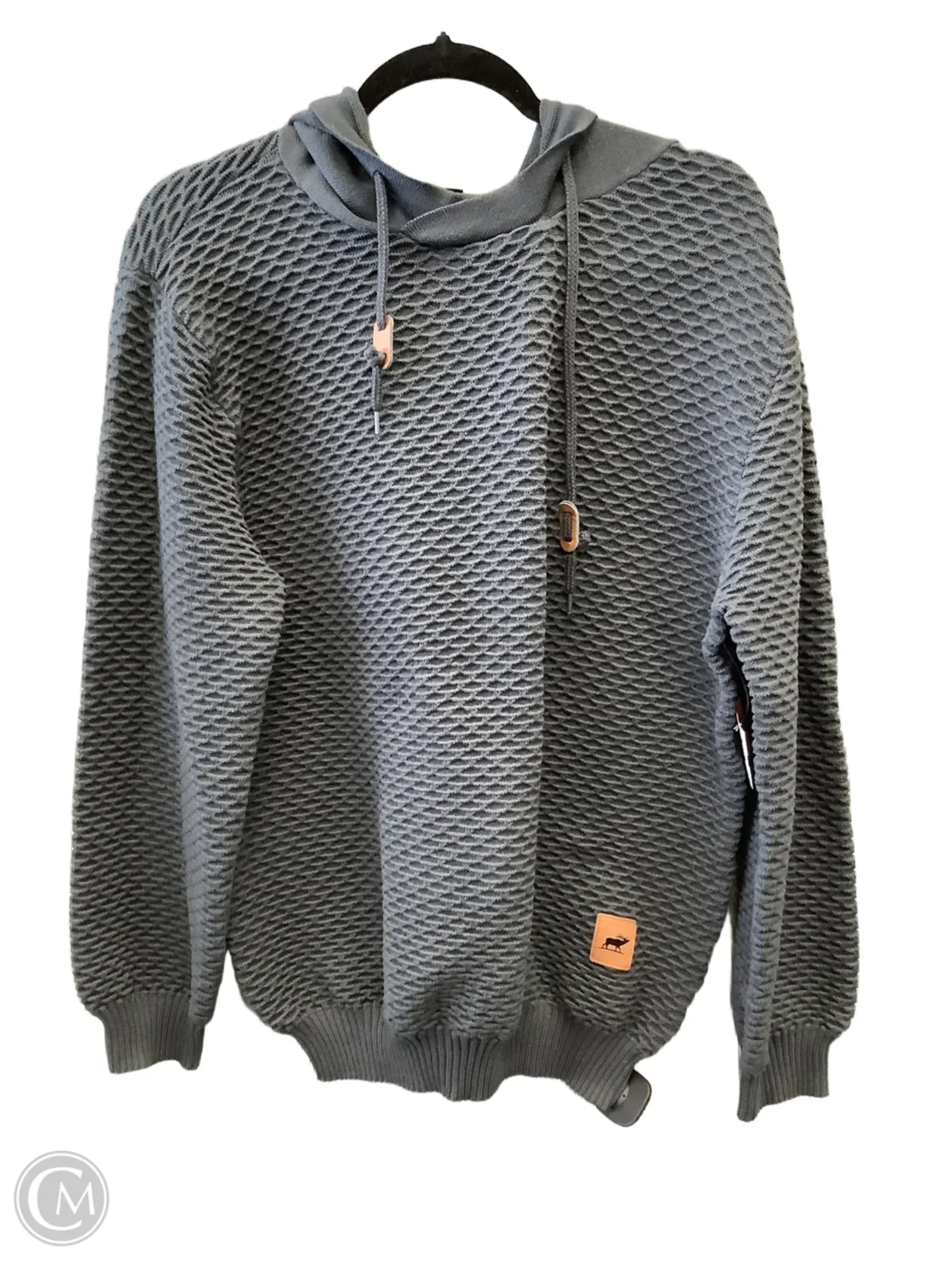 Sweatshirt Hoodie By Clothes Mentor In Grey, Size: Xl