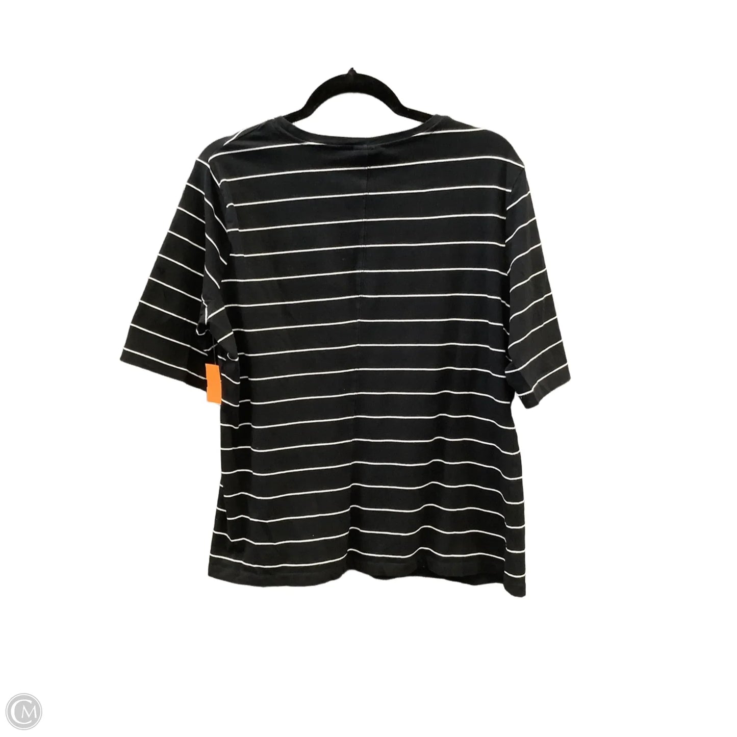 Top Short Sleeve By Who What Wear In Black, Size: Xxl