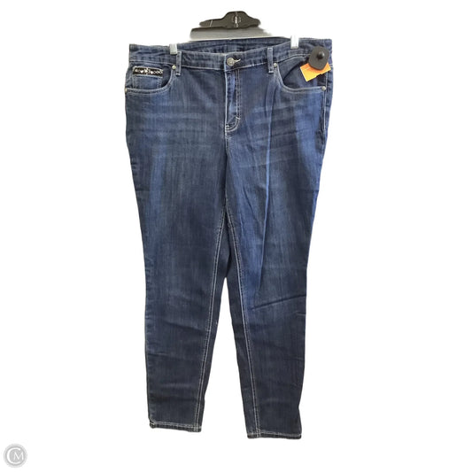 Jeans Straight By Cj Banks In Blue, Size: 16