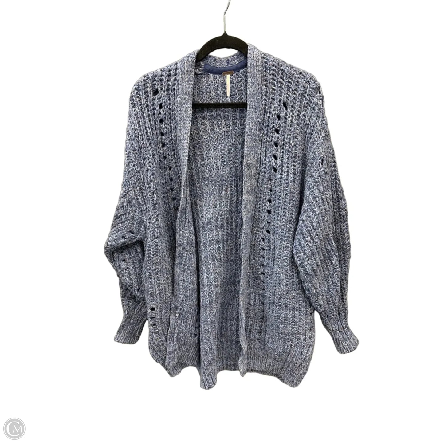Sweater Cardigan By Free People In Blue, Size: S