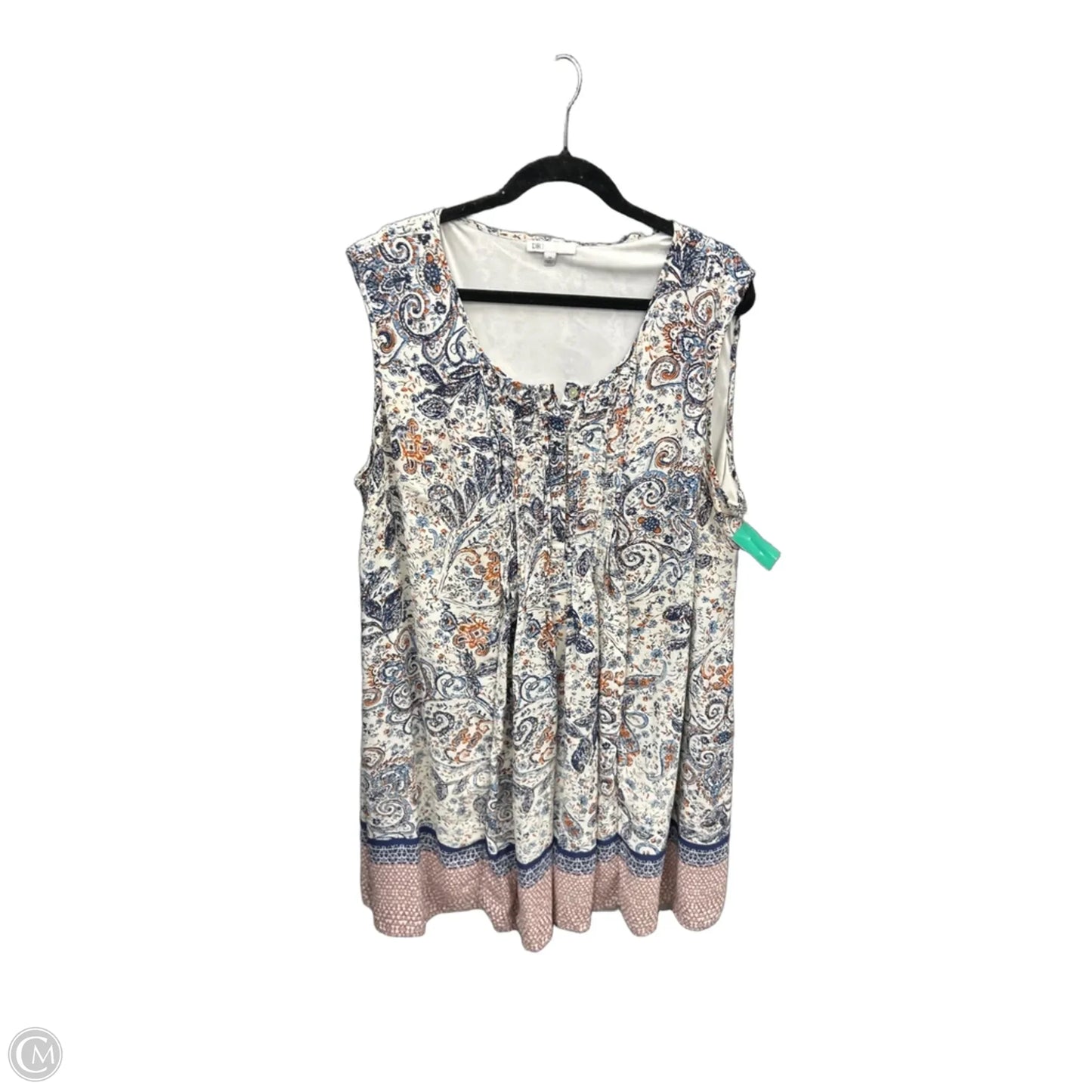 Dress Casual Midi By Dr2 In Paisley Print, Size: 3x