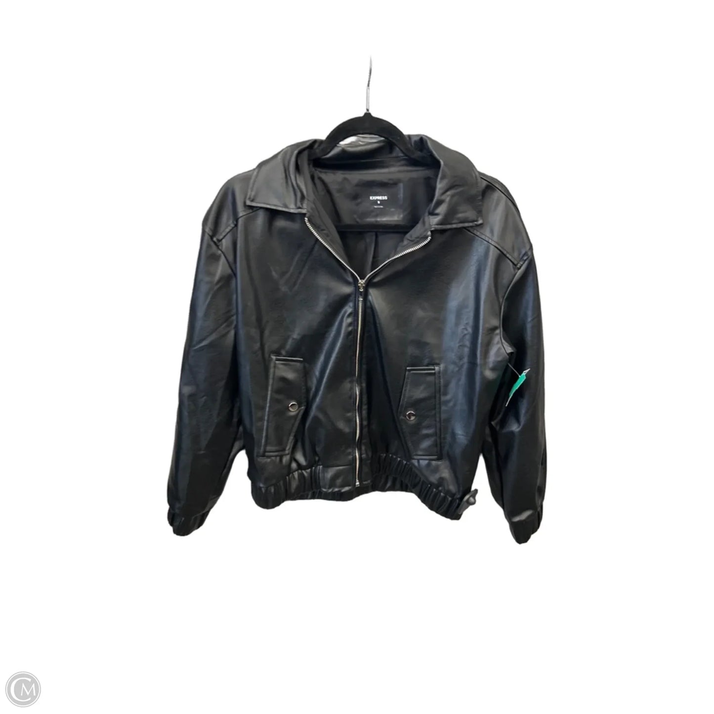 Jacket Leather By Express In Black, Size: S