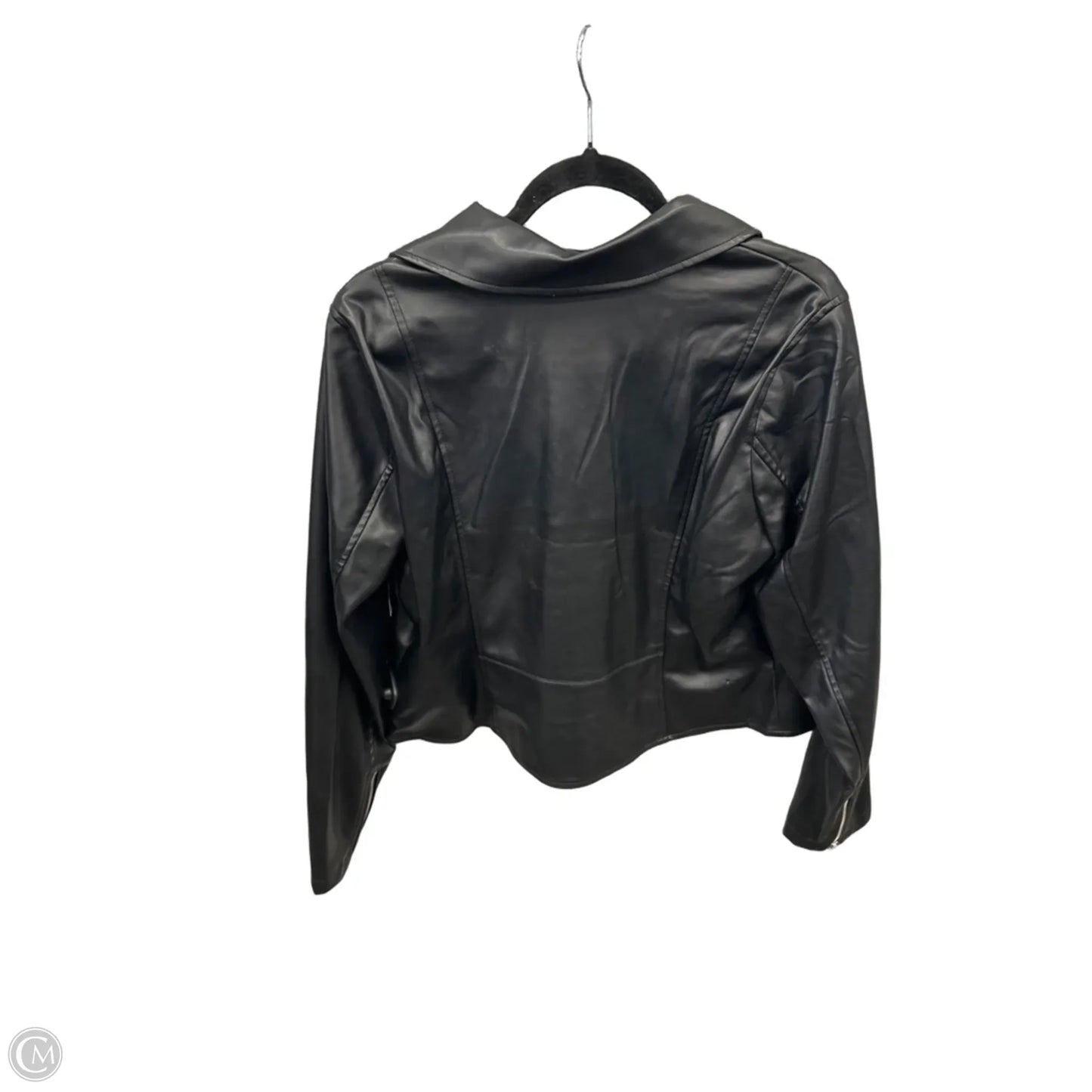 Jacket Moto Leather By Torrid In Black, Size: 1x